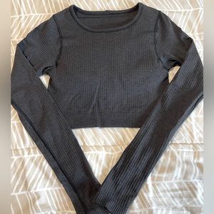 lululemon athletica Dark Gray Long Sleeve Top
